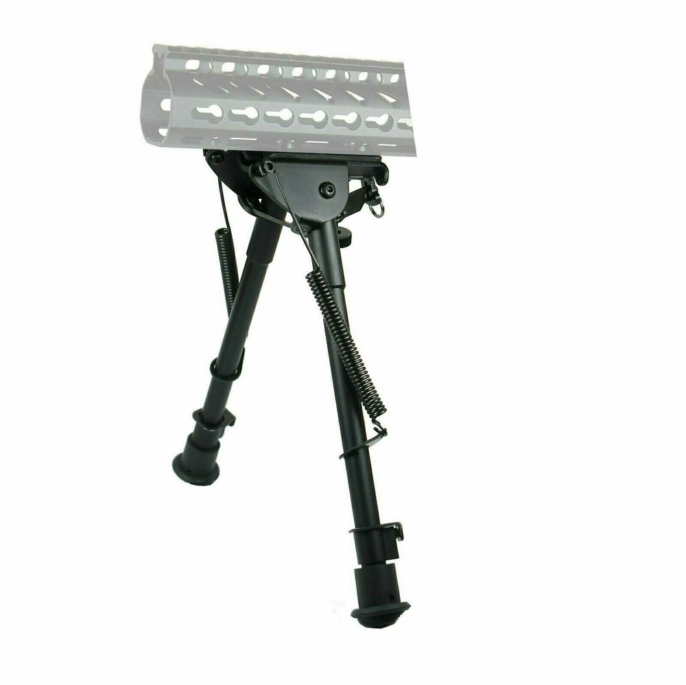 9" to 13" Adjustable Spring Return Hunting Rifle Bipod w/ Keymod Stud Adapter