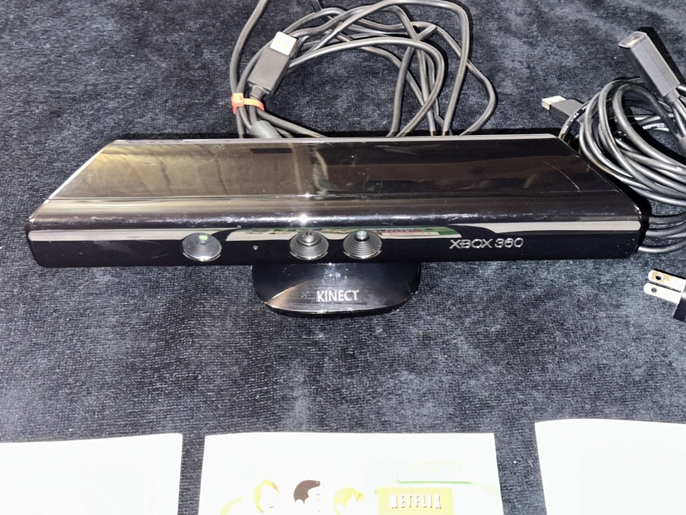 Microsoft Xbox 360 Kinect Sensor Bar Motion Camera Tested Working with 2 Games