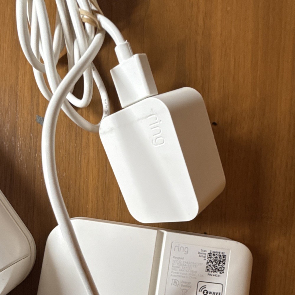 Ring Security Keypad & Base Station Z-Wave Plus Alpha Numeric White Hardwired