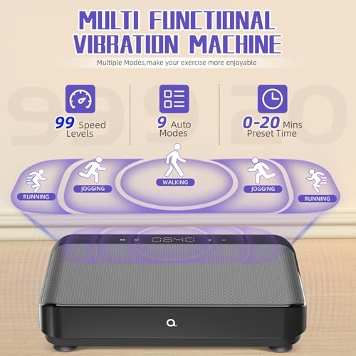 ARTHOOT VIBRATION PLATE EXERCISE MACHINE WITH BLUETOOTH FOR LYMPHATIC DRAINAGE
