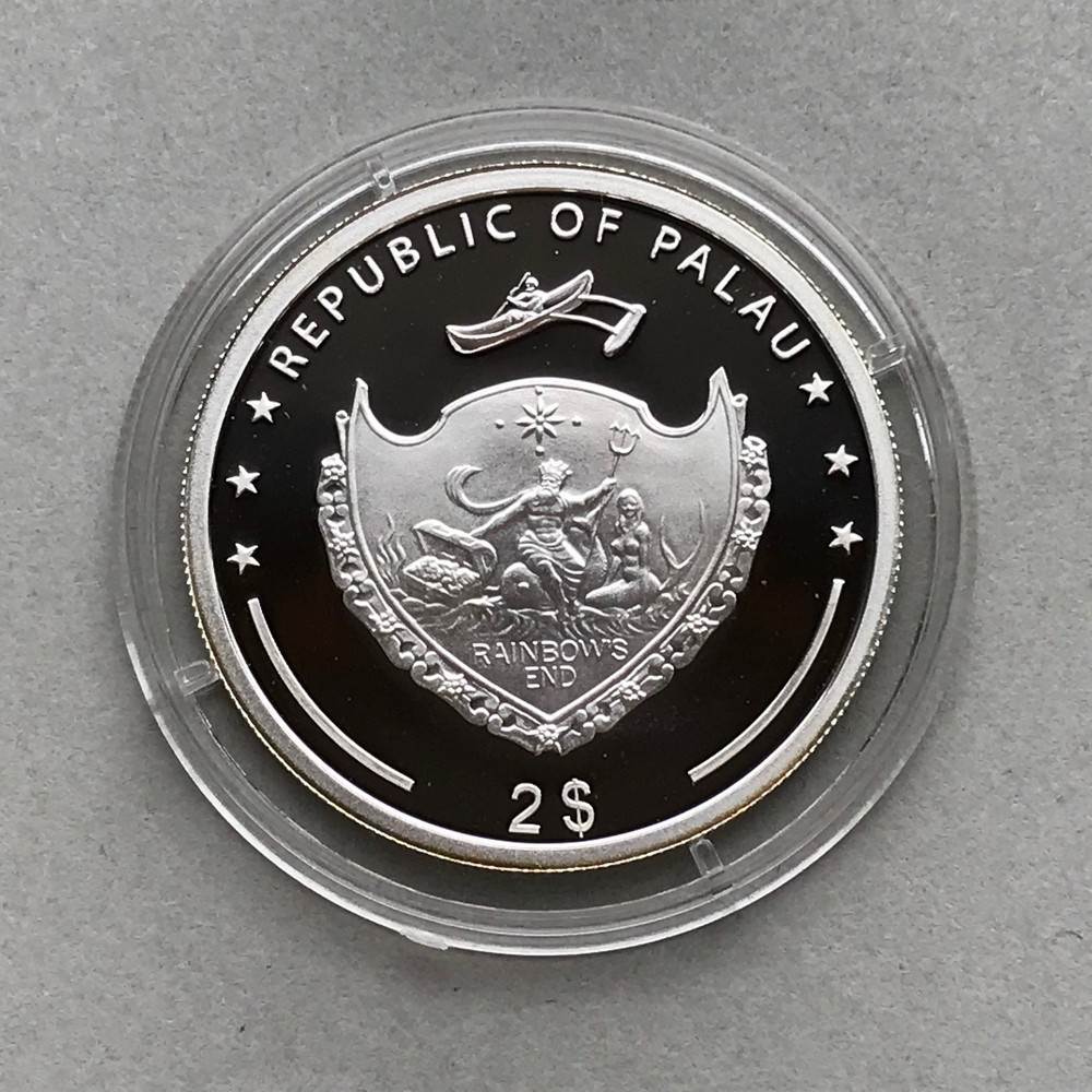 PALAU Silver 2 Dollars 2008 VICTORIA SHIP Proof