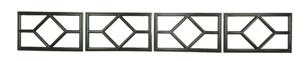 4 Amarr Waterford Replacement Insert for Short Panel Amarr Garage Door Black
