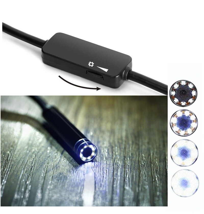 3in1 Borescope Endoscope 6LED Inspection Scope Camera For Android Cell Phone/PC