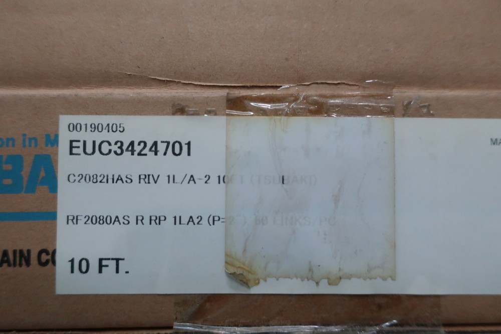Tsubaki C2082HAS Roller Chain 10ft 2in