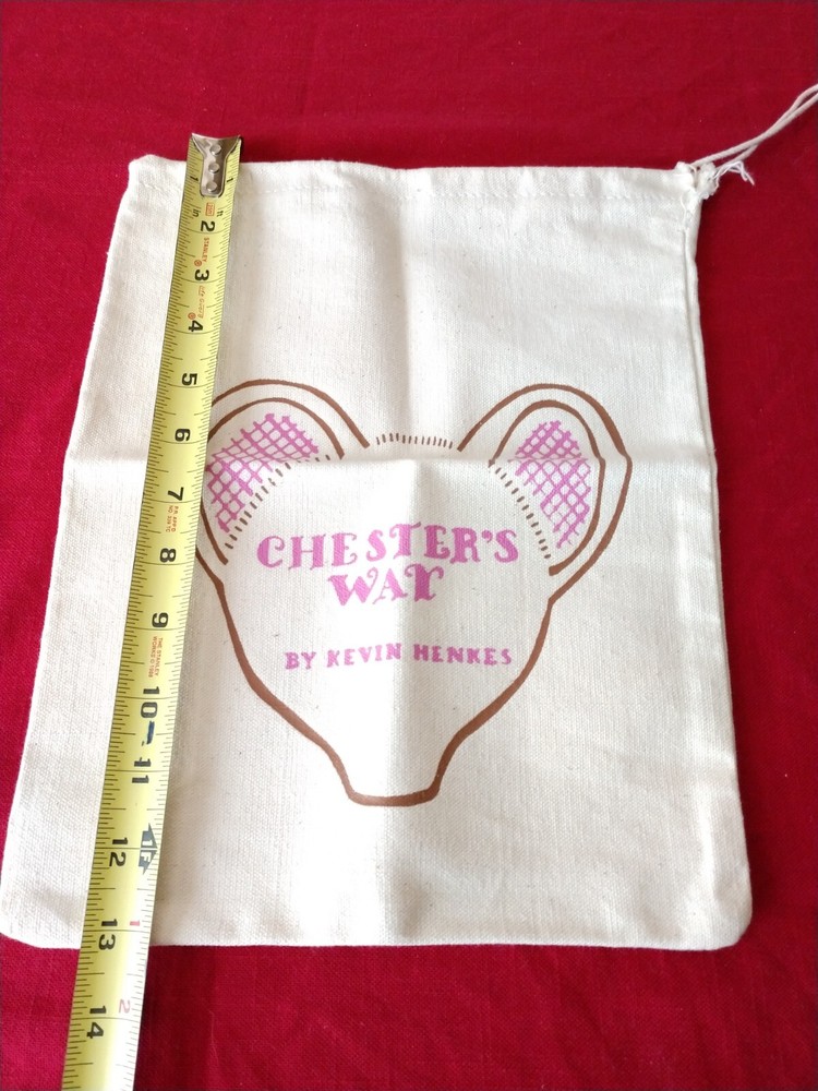 Chester's Way Drawstring Bag Advertising Kevin Henkes SMALL EMPTY