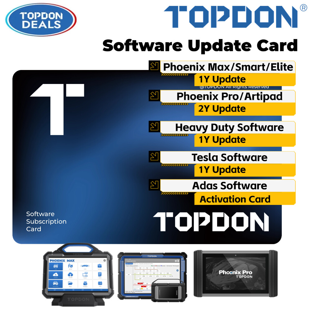 TOPDON Software Subscription/Activation Card For Phoenix Line
