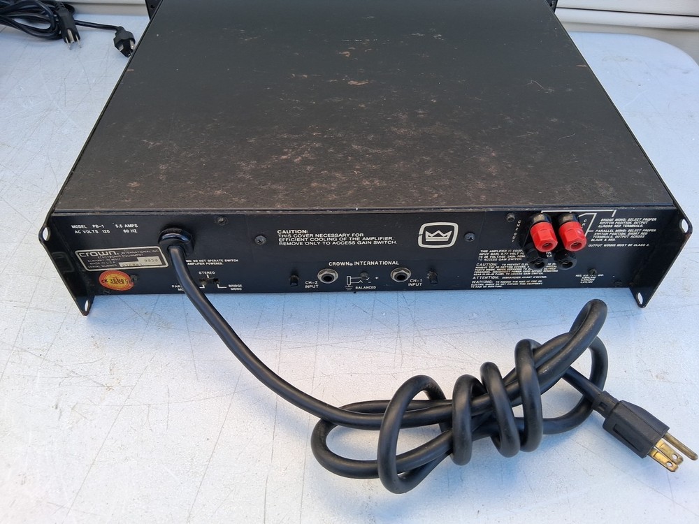 Crown Power Base-1 Power Amp - Fully Working