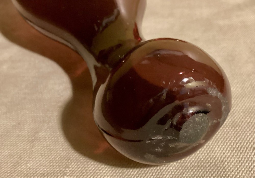 Amethyst GLASS SOCK DARNER Vintage