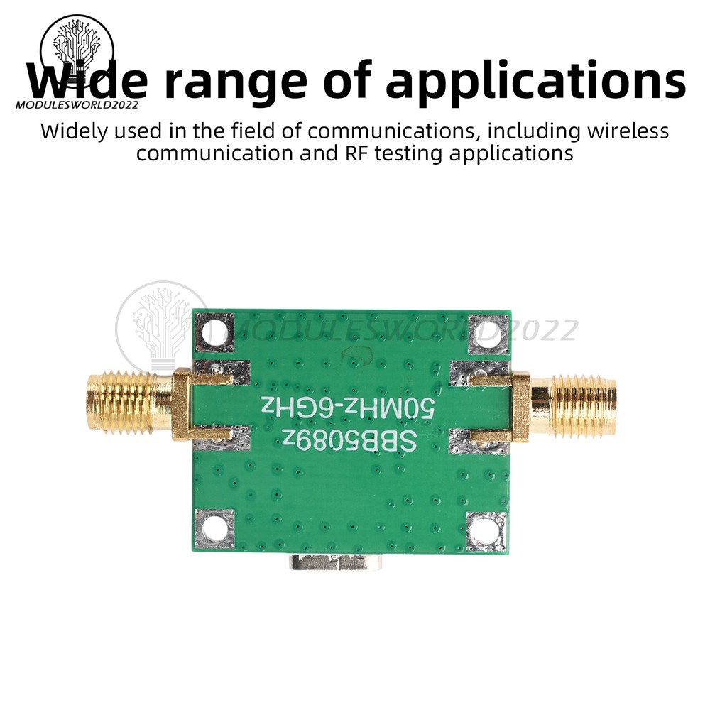 DC 5V SBB5089 Gain 20dB RF Module 5MHz~6GHz RF Power Amplifier Front-end module