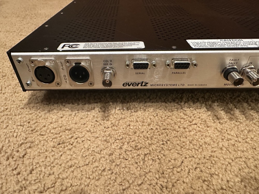 Evertz 8010TM SDI Time Code Master, Used Good Condition