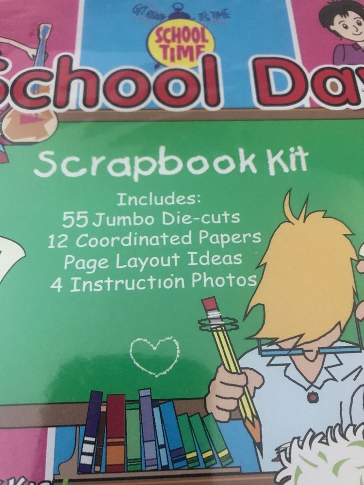 SCHOOL DAY SCRAPBOOK KIT BY MEMORY MAKERS