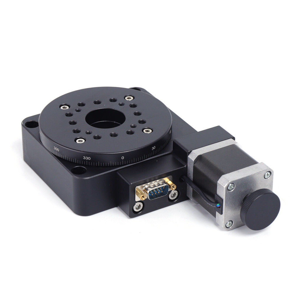 Electric Motorized Rotation Platform - Precision Optical Rotary Stage 100mm