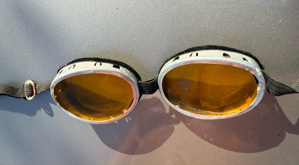 WW2 German Googles Yellow Aviator