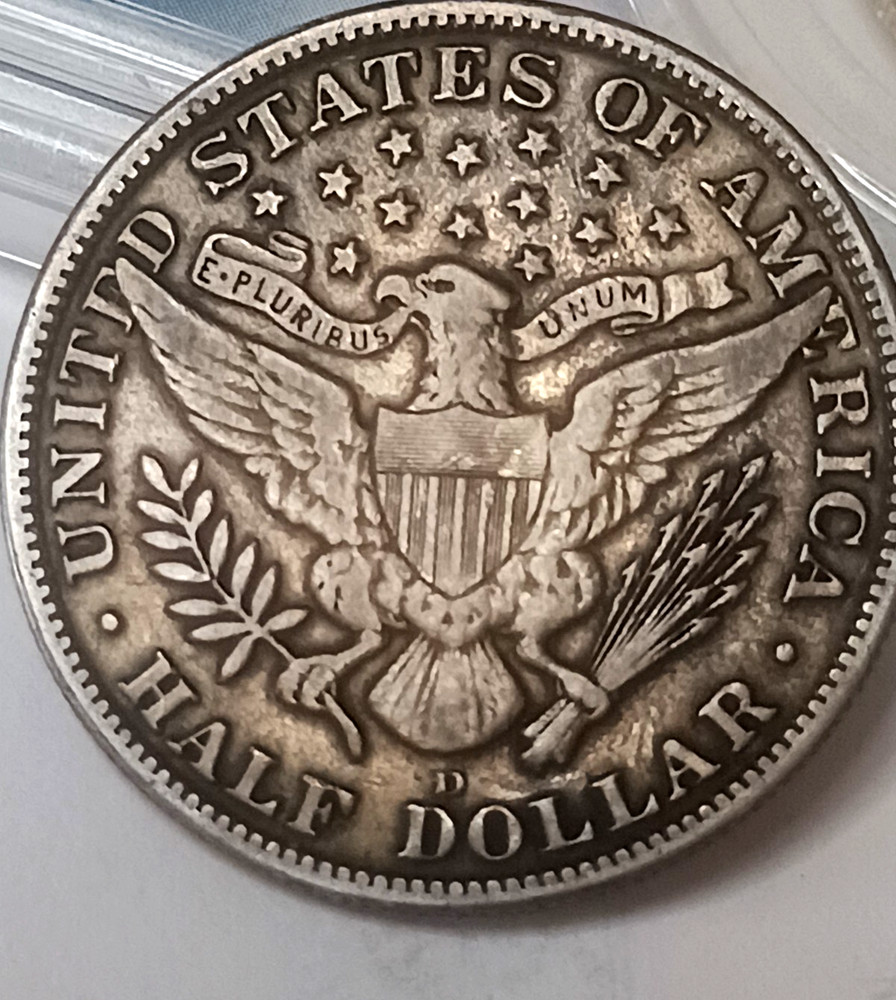 1912 D BARBER HALF DOLLAR SUPER NICE VF++