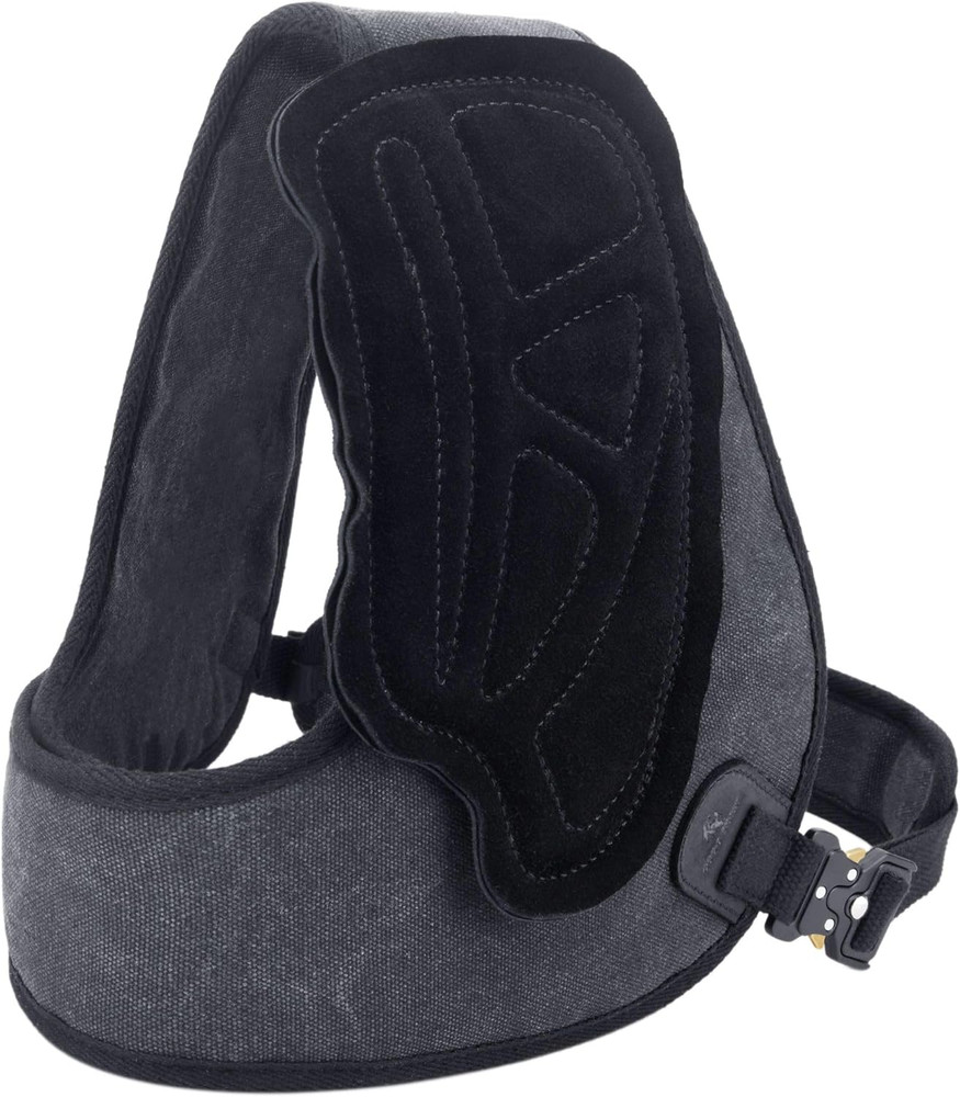 Canvas Leather Shooting Recoil Shield Shoulder Protective Shooting Pad Adjustabl