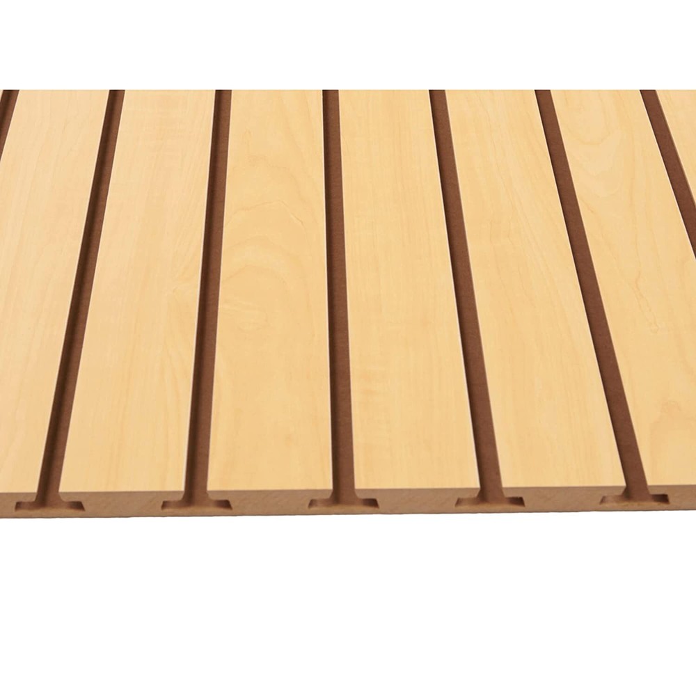 2 Slatwall Easy Panels 4' x 2' Horizontal Maple Fiberboard Panel