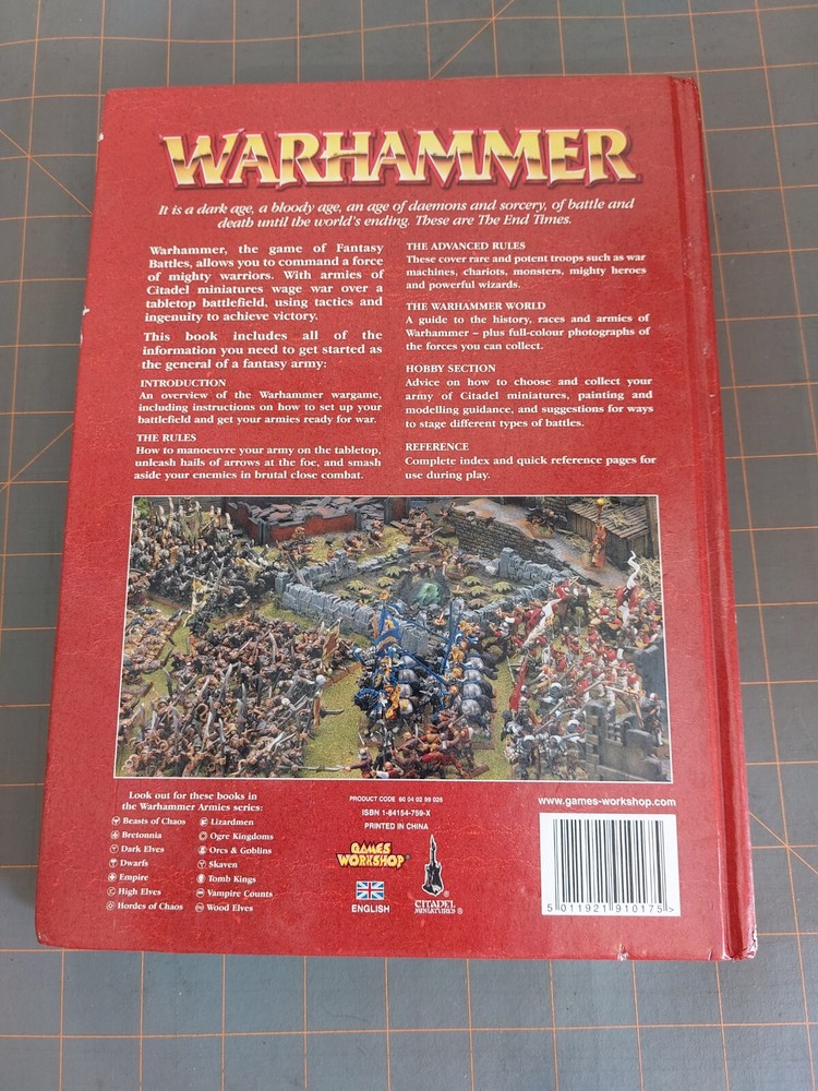 Warhammer Fantasy Core Rulebook 2006 Hardback