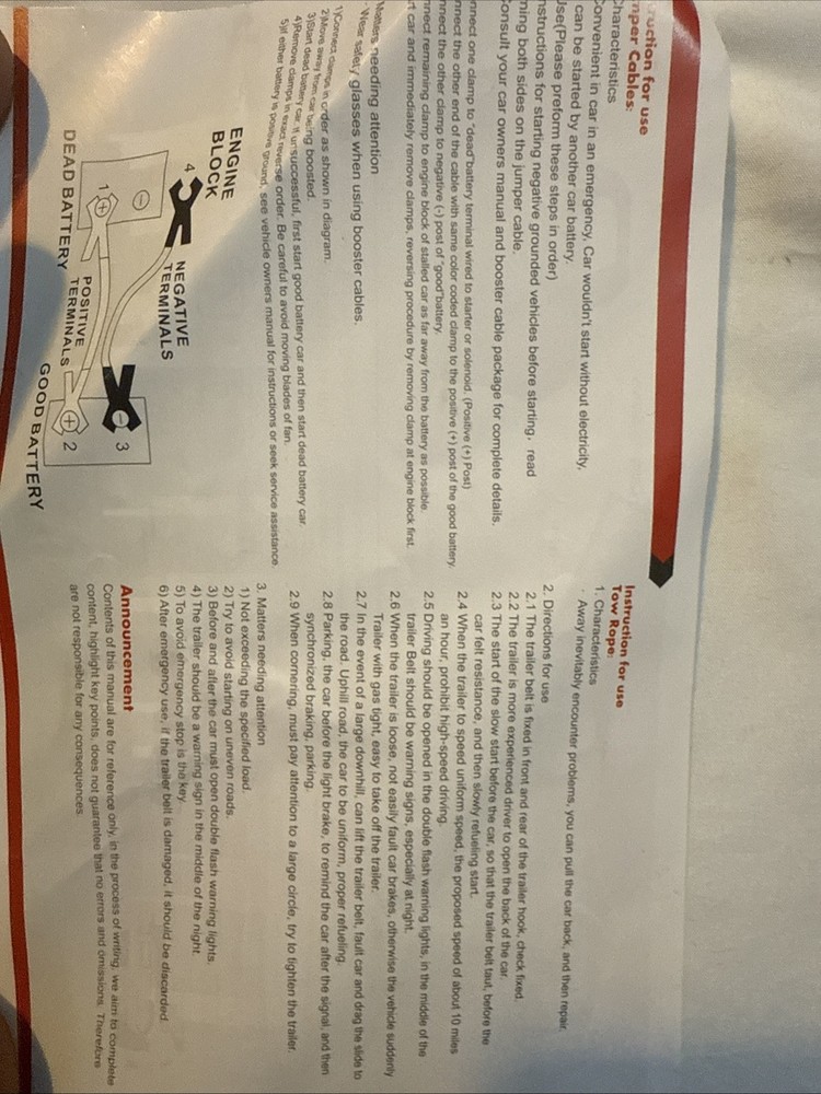 Watbas Roadside Emergency Kit Bag Set