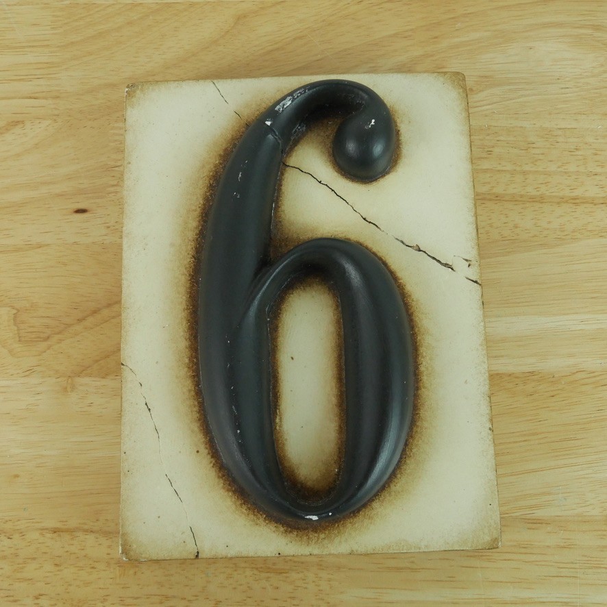 Sid Dickens Memory Block Scribe Collection Number 6 Alphabet Wall Tile #SC06