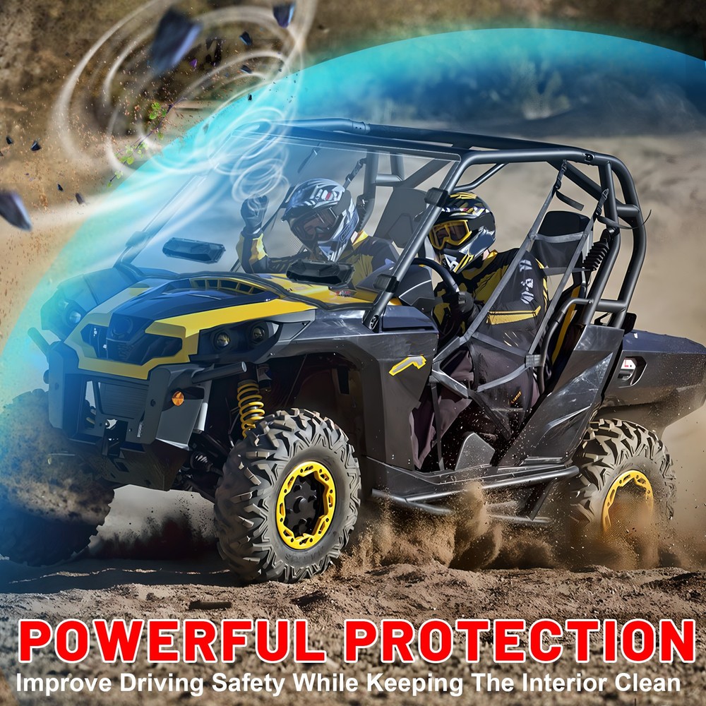 Scratch-Resistant Full Windshield Vented For Can Am Commander 800/1000 2011-2020