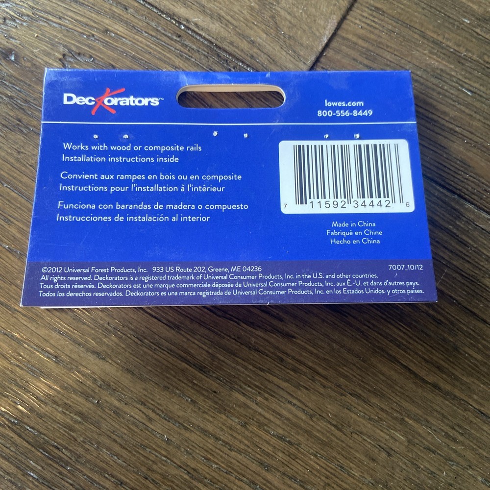 Deck Railing Brackets Pack Of Two {15}