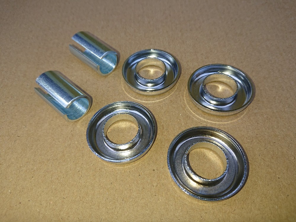 RALEIGH CHOPPER MK1 MK2 MK4 REPLACEMENT CHROME SISSY BAR SPRING CUPS & INSERTS