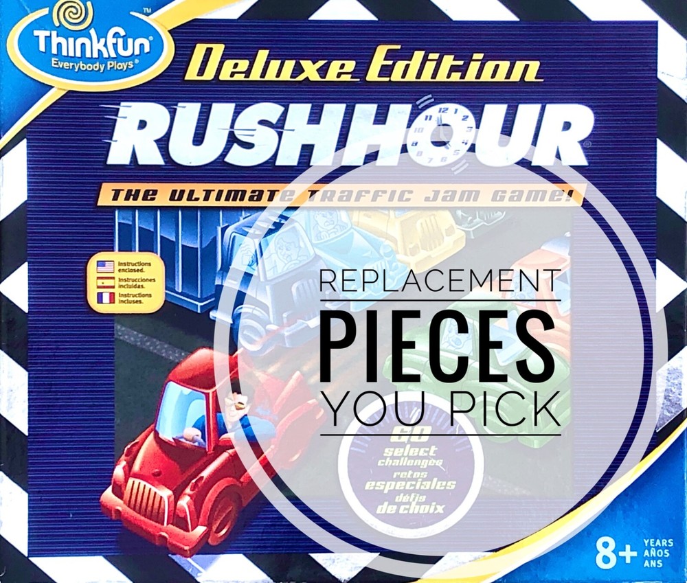 Rush Hour Traffic Jam Deluxe Edition Replacement Pieces Think Fun Logic Game