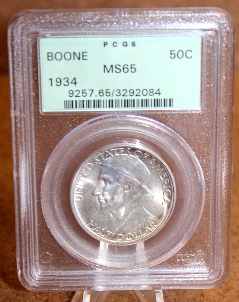 1934 Boone Silver Half Dollar PCGS MS65 in OGH [036WEI]