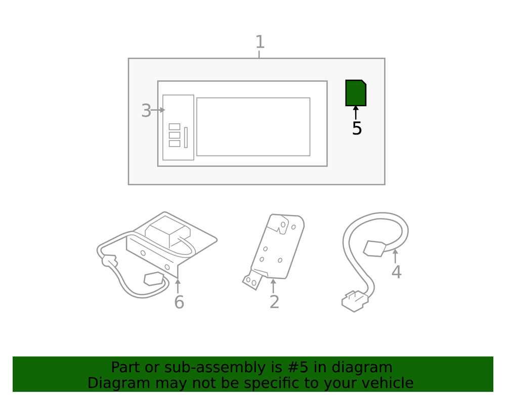 Genuine Subaru Memory Card MSA5M1422K 2014 Forester Navigation Software Update