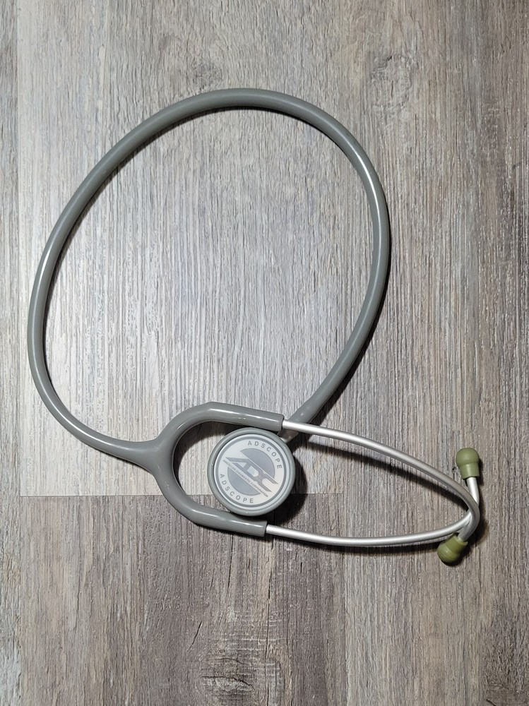AD Scope ADS Lightweight Stethescope, Grey, Used,
