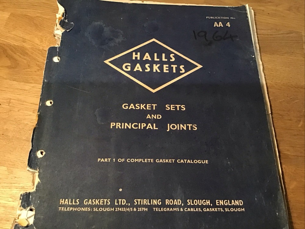 Hall Gasket Catalogue AA4 ,1964
