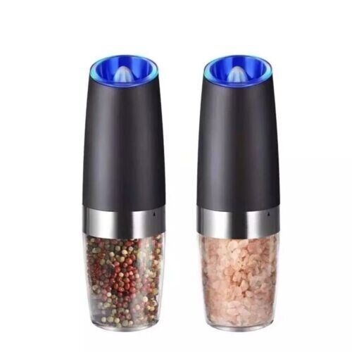 Automatic Gravity Electric Salt Pepper Mill Grinder LED Light & DAILY SHIPPING!