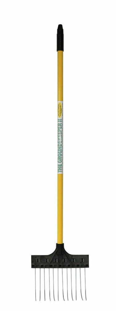 Groundskeeper II Deluxe Spot Rake / Leaf Rake - 9.5" Head, 37" Handle