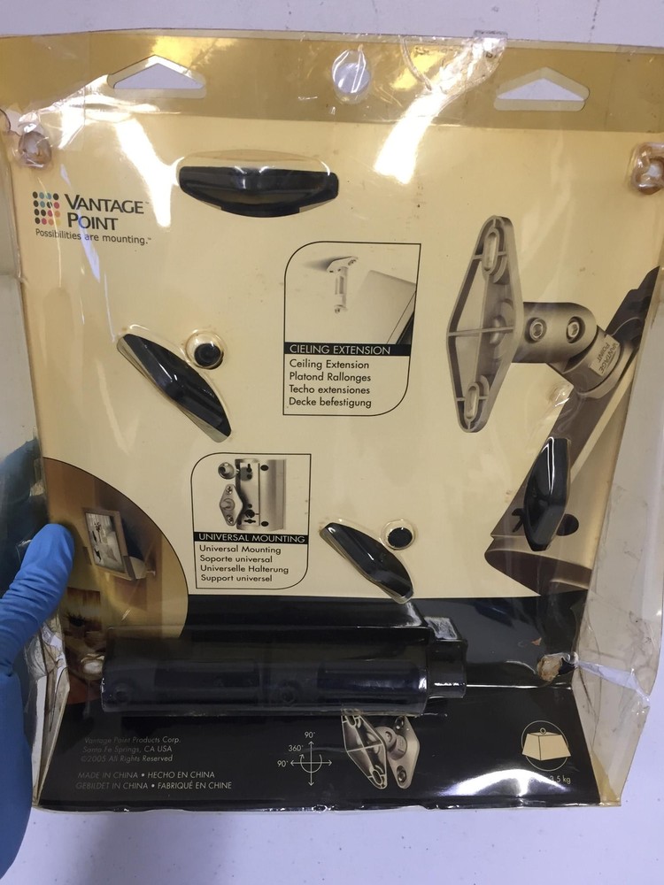 Vantage Point Model SATP-B Black Satellite Series Speaker Mounts