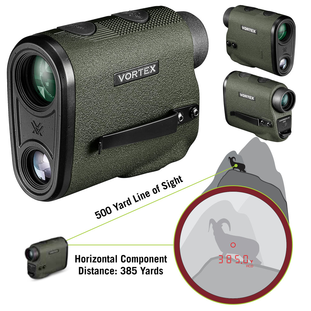 Vortex Optics Diamondback HD 2000 Laser Rangefinder with Free Camo-D Hat Bundle