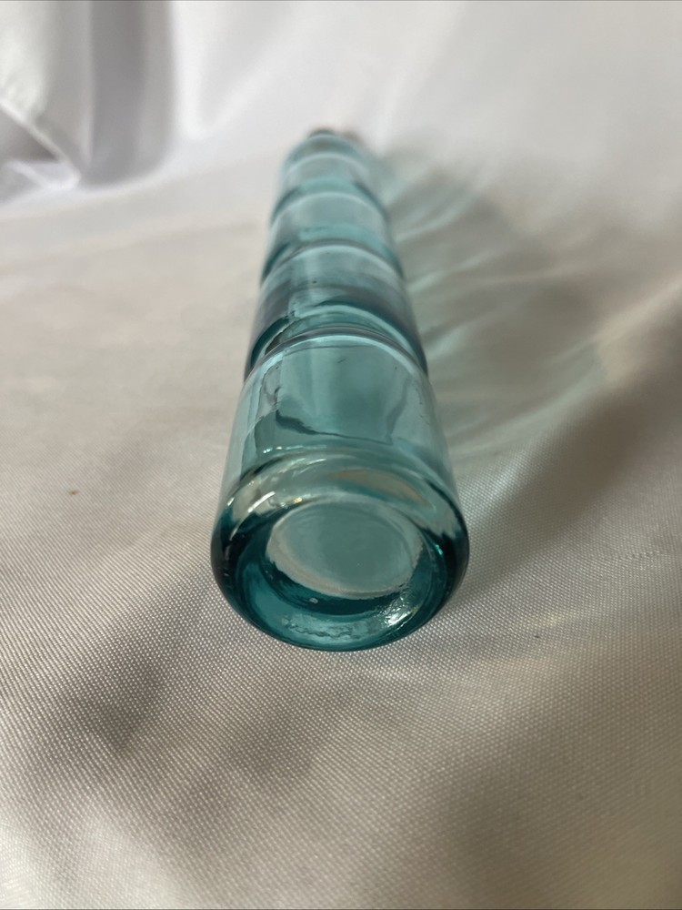 Aqua Blue Bottle 12 Inches Tall