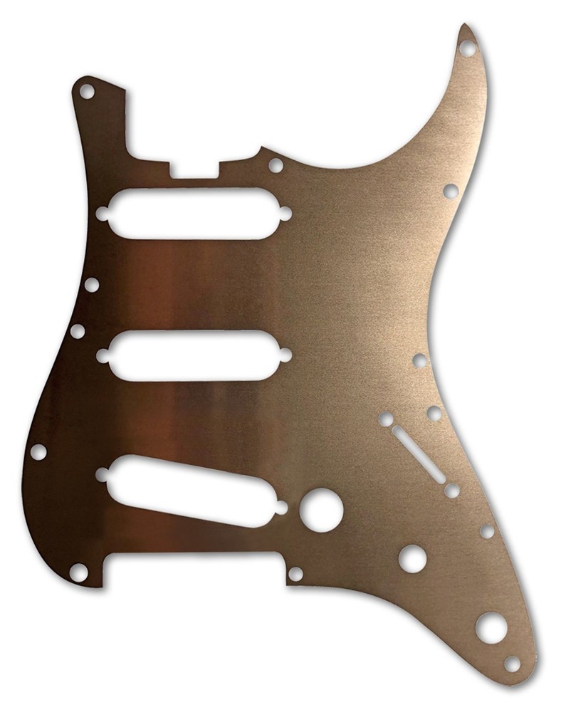 .006" SSS Strat Stratocaster Pickguard Shield — Copper