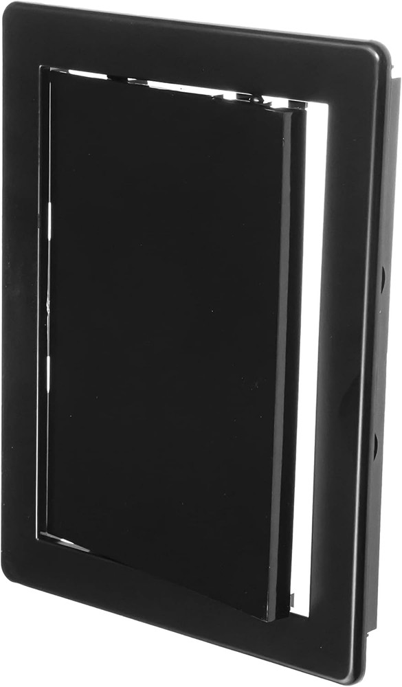 6" X 8" Black Plastic Access Panel - Drywall Wall Access Door for Plumbing, Elec