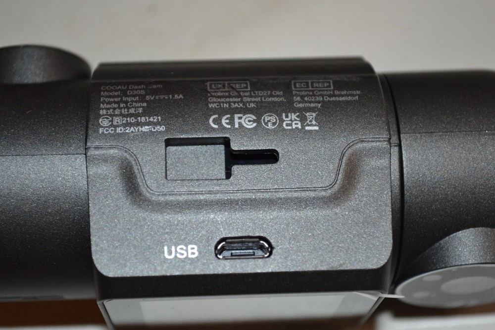 COOAU Dash Cam Model: D30S 4K Dash Cam
