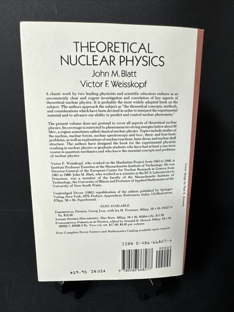 Theoretical Nuclear Physics by John Blatt