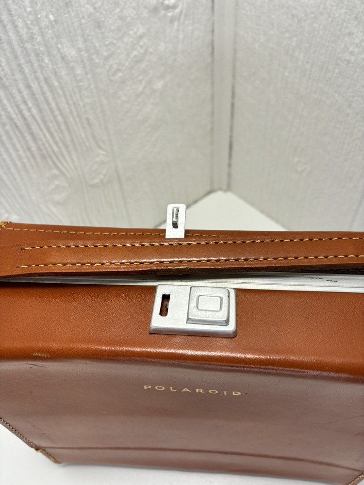 Polaroid Highlander Land Camera Model 80A with Leather Carrying Case Untested
