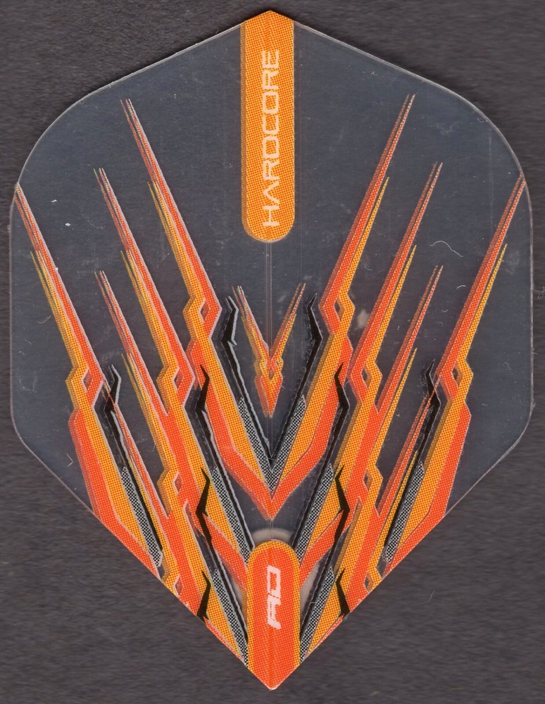 SNAKEBITE ORANGE & GREY MOHAWK Dart Flights: 3 per set