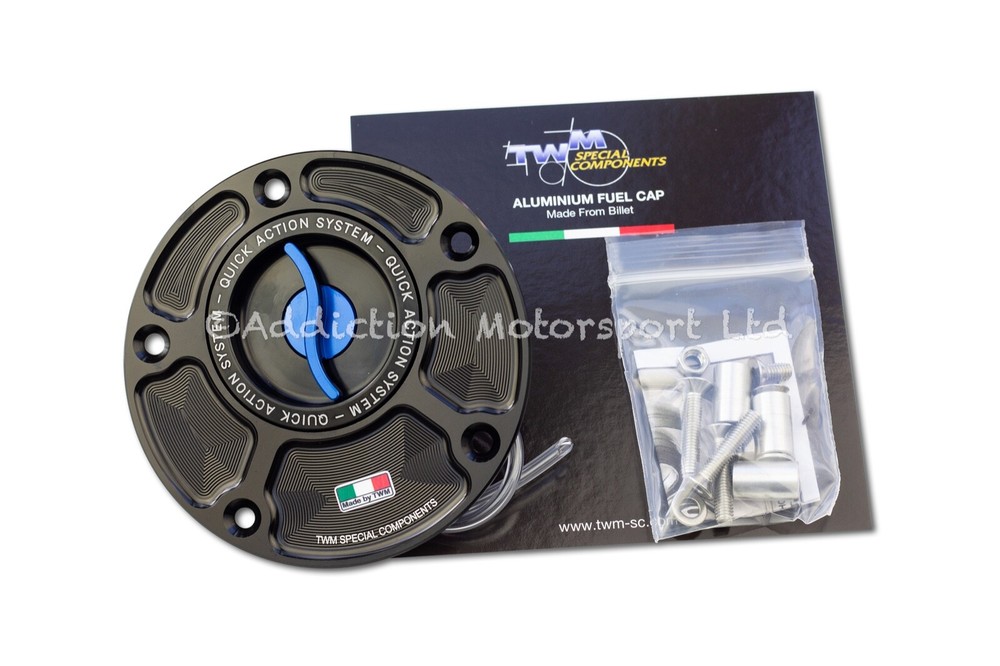 TWM Keyless Quick Release Action Blue Fuel Cap for Yamaha TYPR.01.B