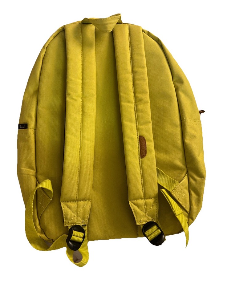 Herschel Bright Chartreuse Canvas Backpack With Front Pocket