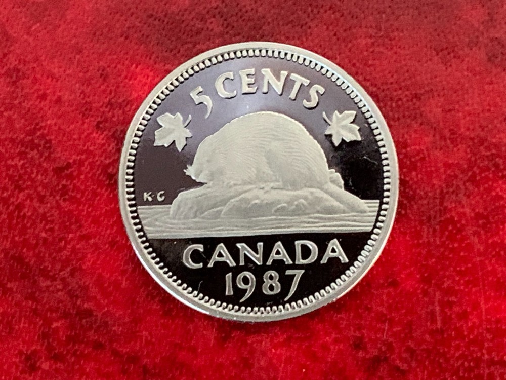 Canada 5 Cent 1987 Proof Coin-Uncirculated