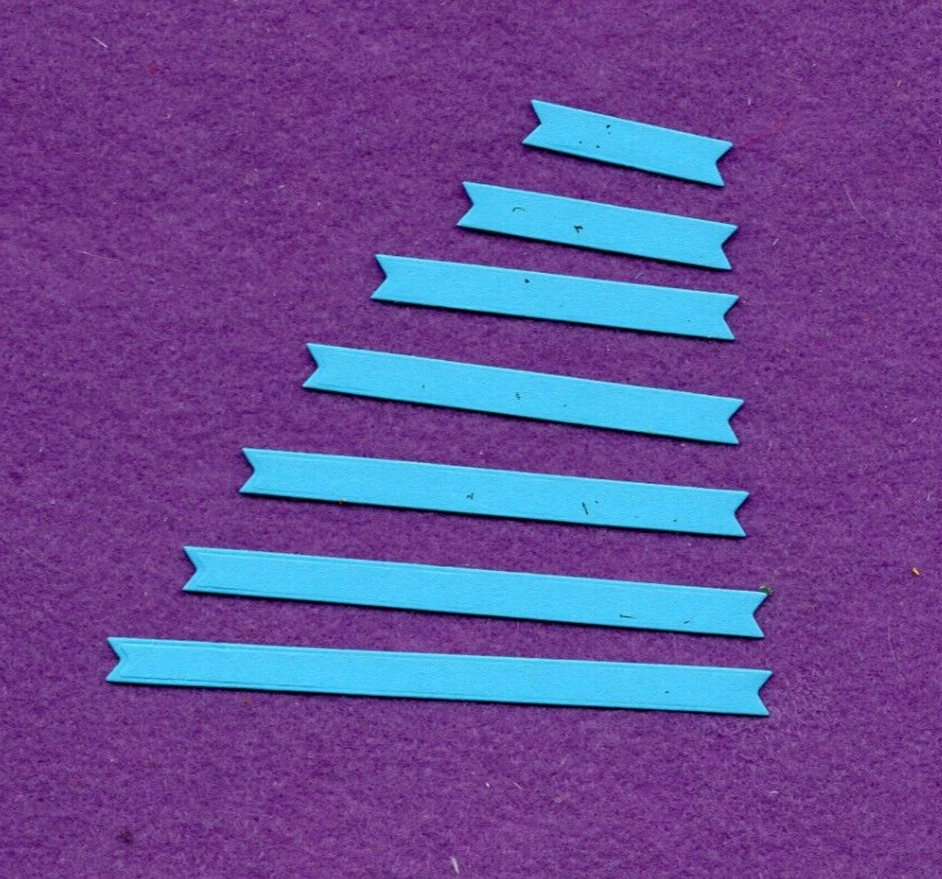 RIBBONS die cuts scrapbook cards