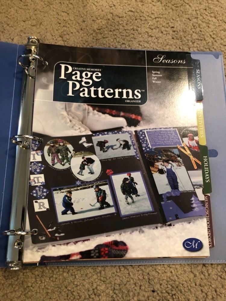Creative Memories CM Page Patterns / Color Confidence Scrapbook Ideas Binder