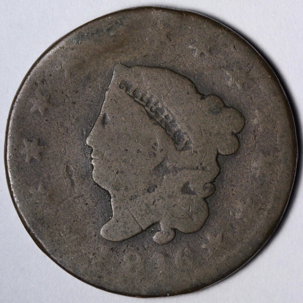 1816 Coronet Head Large Cent AG E101 RYCQ