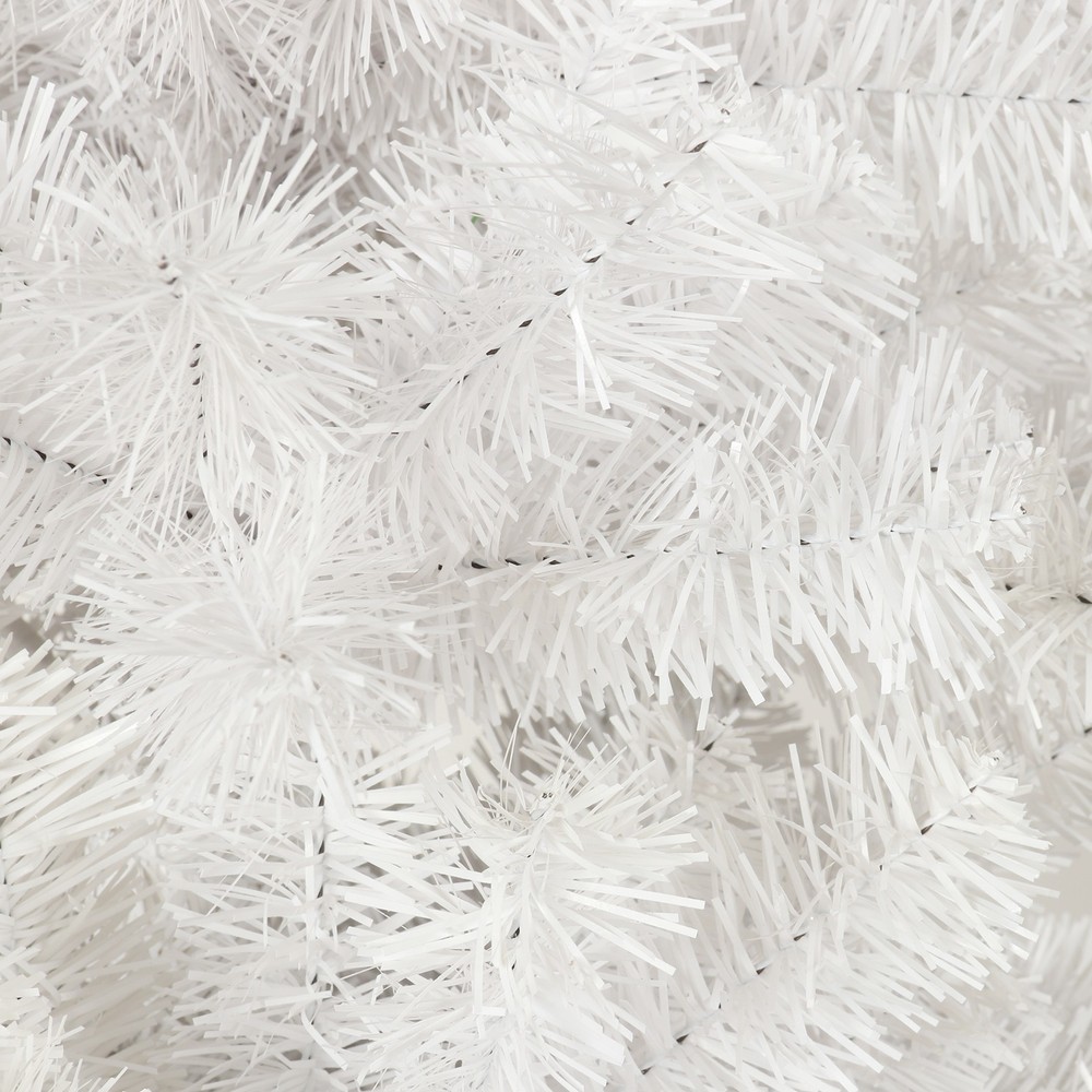 7.5FT White Slim Artificial Christmas Tree Includes Foldable Metal Stand