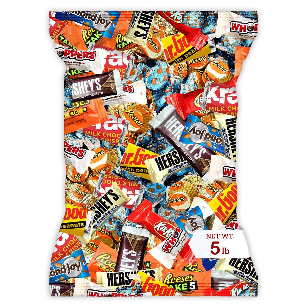 Chocolate Assorted Bulk Candy - 5 LB Chocolate Candy Variety Pack - Valentine'S